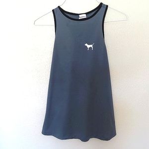 PINK Victoria Secret Gray Racerback Tank